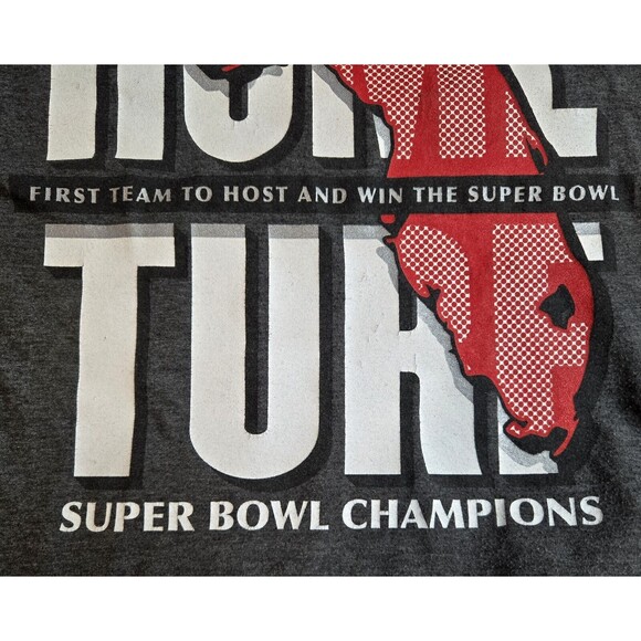 Tampa Bay Buccaneers Super Bowl LIV Champs T-Shirt Home‎ Turf Football XL - Picture 3 of 5
